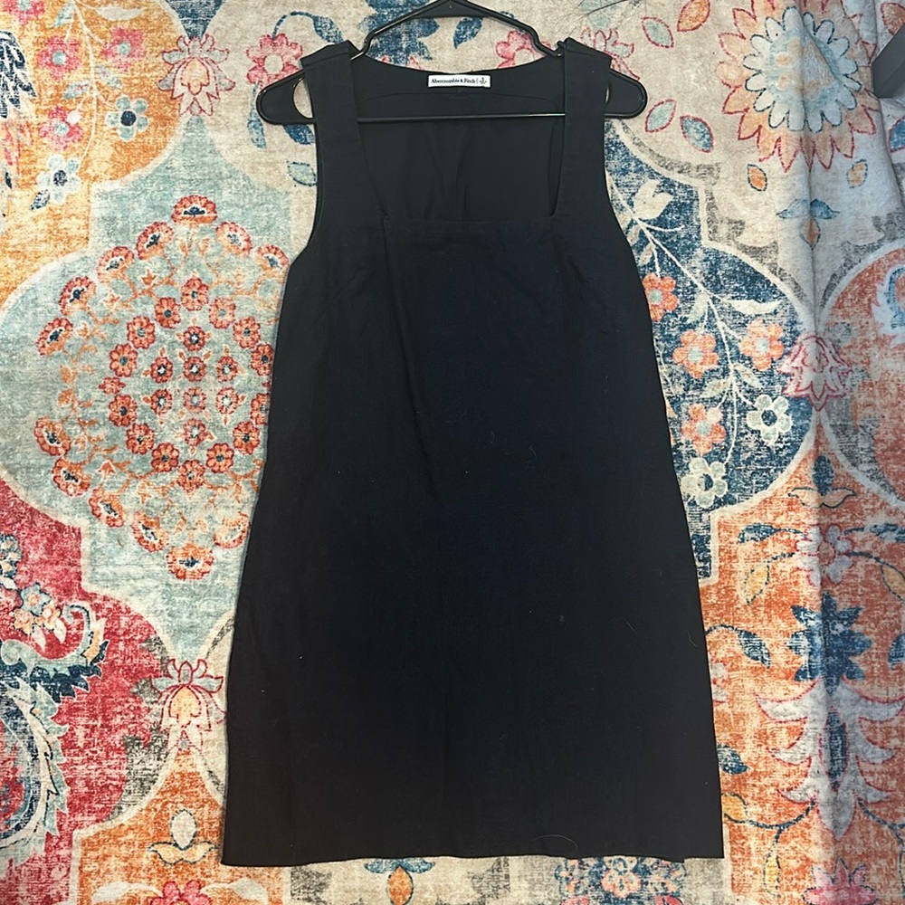 Linen-Blend Shift Mini Dress